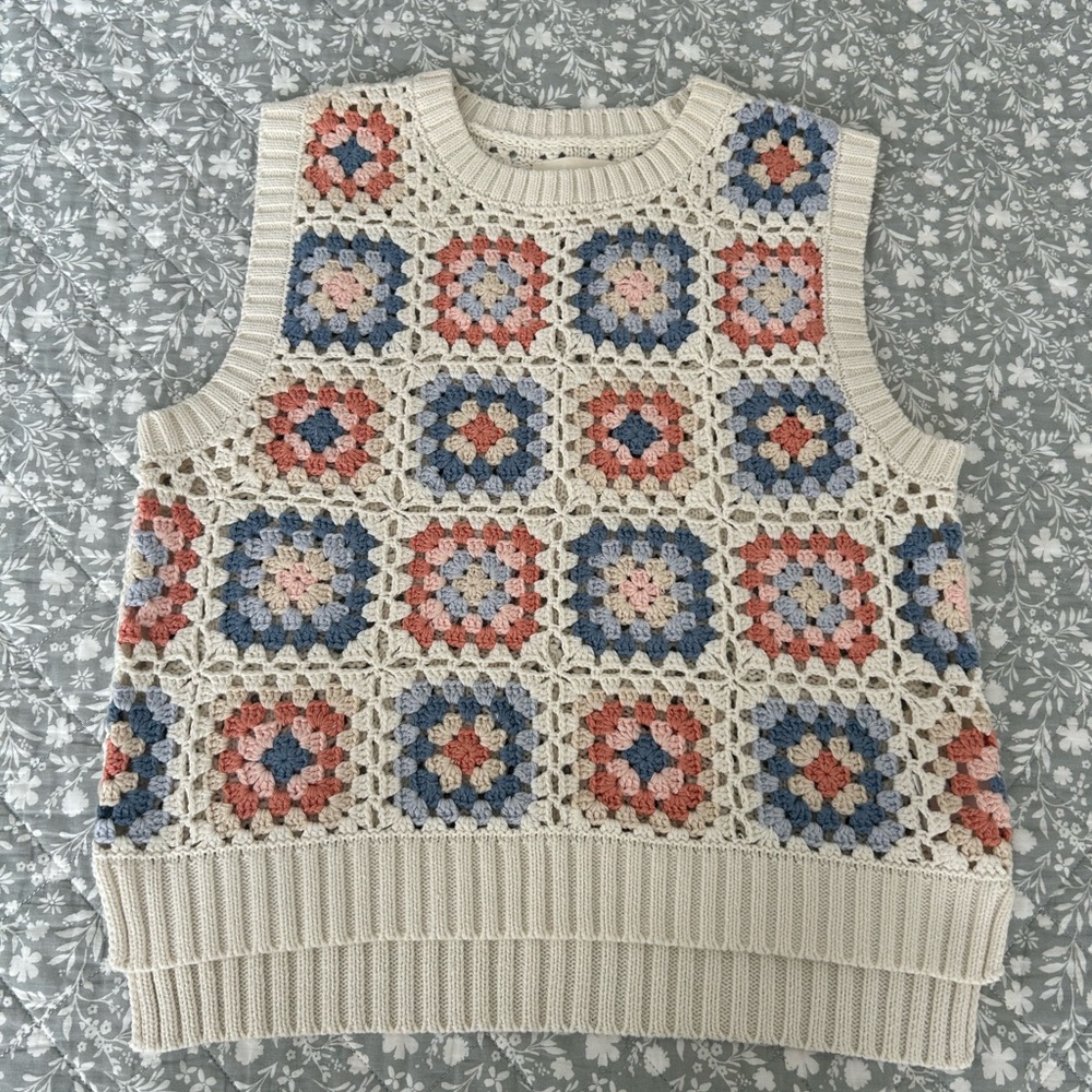 Luck Brand Crochet Tank Top